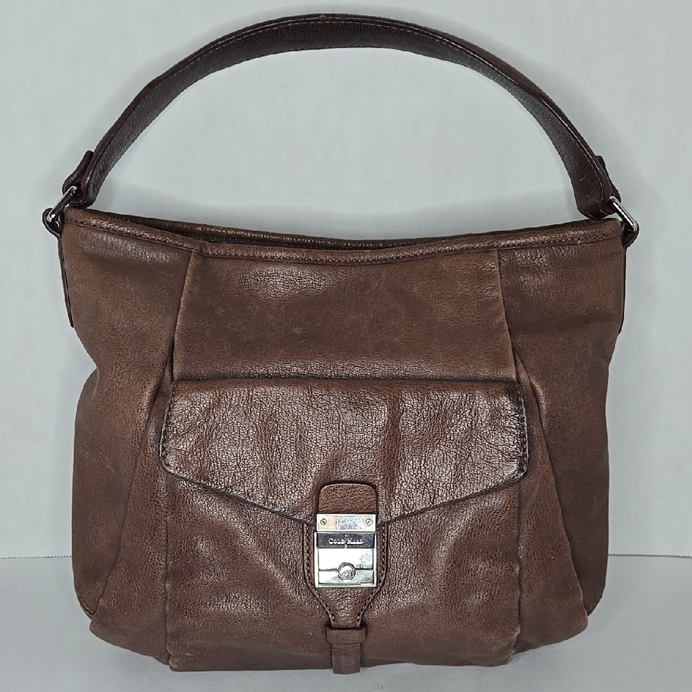 Cole Haan Brown Shoulder Bag Hobo Shaped L-12"XH-10"XW-3.5" Handle Drop 7"